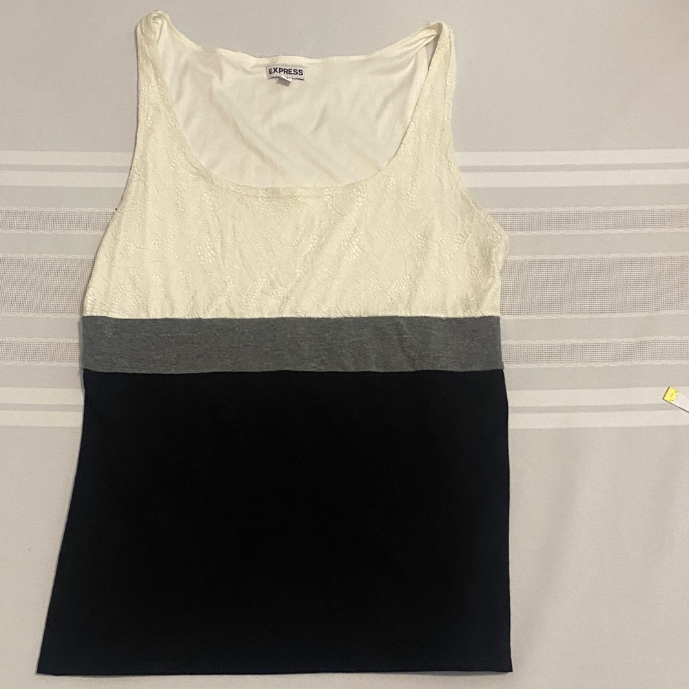 Women's Express Color Block Tank Top Size Large